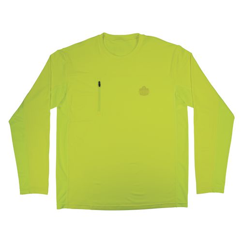 Picture of Chill-Its 6689 Cooling Long Sleeve Sun Shirt with UV Protection, Medium, Lime