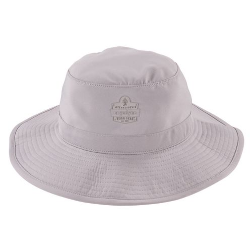 Picture of Chill-Its 8939 Cooling Bucket Hat, Polyester/Spandex, One Size Fits Most, Gray