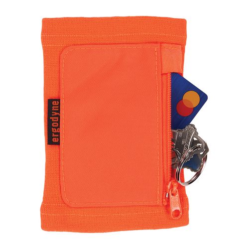 Picture of Squids 3388 Wrist ID/Badge Holder, Vertical, Orange, 3.5 x 5.5 Holder, 2.75 x 3.75 Insert
