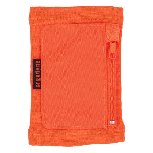 Picture of Squids 3388 Wrist ID/Badge Holder, Vertical, Orange, 3.5 x 5.5 Holder, 2.75 x 3.75 Insert