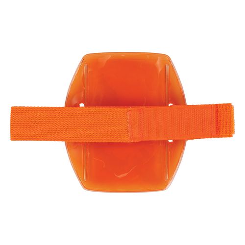Picture of Squids 3386 Arm Band ID/Badge Holder, Vertical, Orange, 3.75 x 4.25 Holder, 2.5 x 4 Insert, 10/Pack