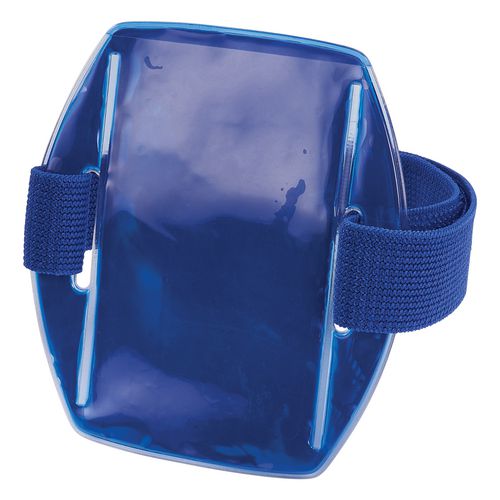 Picture of Squids 3386 Arm Band ID/Badge Holder, Vertical, Blue, 3.75 x 4.25 Holder, 2.5 x 4 Insert, 10/Pack