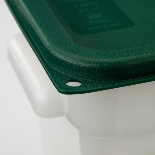 Picture of Squares Food Storage Container Lid, 7.31 x 7.31 x 0.63, Forest Green, Plastic