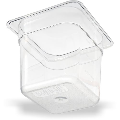 Picture of StorPlus Polycarbonate Food Pan, 2.5 qt, 6.38 x 6.75 x 6, Clear, Plastic