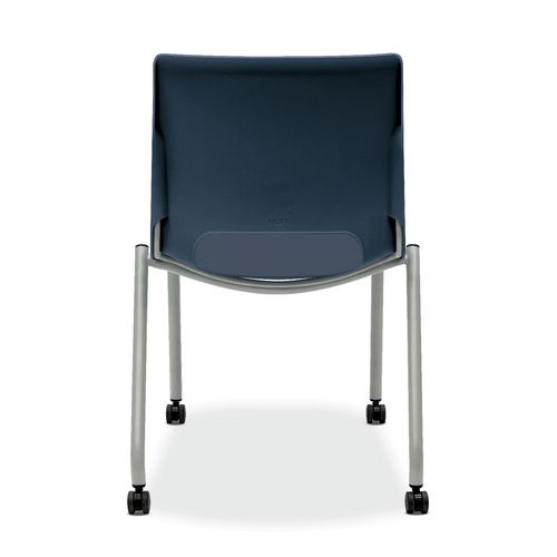 Picture of Motivate Four-Leg Stacking Chair, Up to 300 lbs, 18" Seat Height, Regatta Seat and Back, Platinum Base, 2/Carton