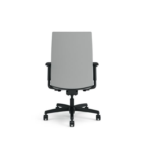 Picture of Ignition 2.0 Vinyl Upholstered Mid-Back Task Chair, Adjustable T-Arms, 17" to 21.5" Seat Height, Flint Seat/Back, Black Base