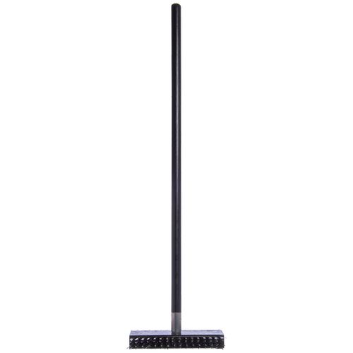 Picture of Sparta Broiler Master Grill Brush and Scraper with Handle, Metal Bristles, 30.5" Black Wood Handle