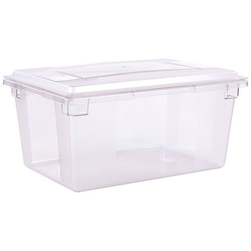 Picture of StorPlus Polycarbonate Food Storage Container, 16.6 gal, 18 x 26 x 12, Clear, Plastic