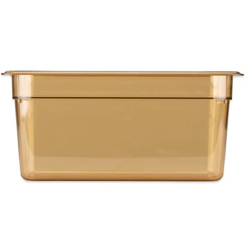 Picture of StorPlus High Heat Food Pan, 5.7 qt, 12.75 x 12.75 x 6, Amber, Plastic