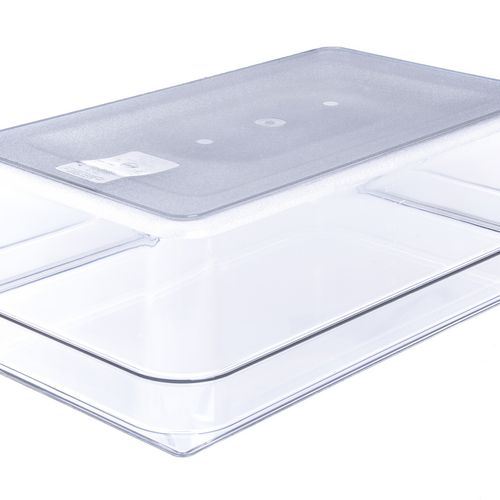 Picture of StorPlus Polycarbonate Food Pan, 19.4 qt, 12.5 x 20.75 x 6, Clear, Plastic