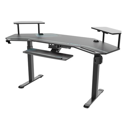 Picture of Aero Standing Desk, 71.93" x 29.93" x 34.62" to 53.18", Black