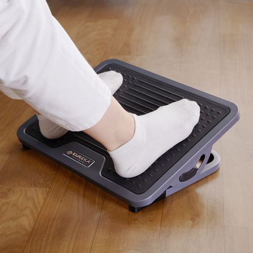 Picture of Adjustable Ergonomic Footrest, 15.38 x 11.81 x 3.32 to 5.19, Black/Gray