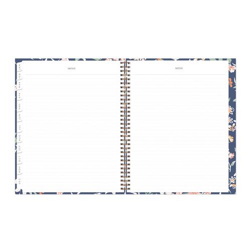 Picture of One Tree Planted Effie Weekly/Monthly Planner, Floral Artwork, 11" x 8.5", Blue/Peach/Green Cover, 12-Month (Jan-Dec): 2025