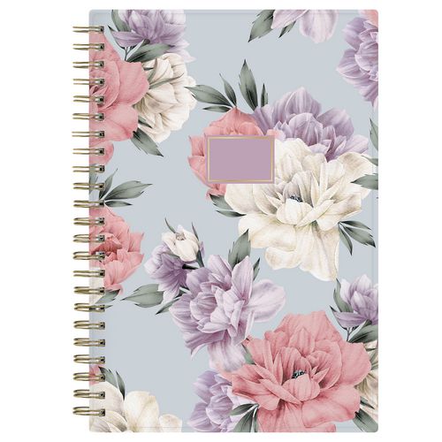 Picture of Tula Weekly/Monthly Planner, Floral Artwork, 8" x 5", Purple/Pink/White Cover, 12-Month (Jan to Dec): 2025