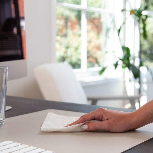 Picture of Vegan Leather Desk Pads, 36 x 17, SandStone