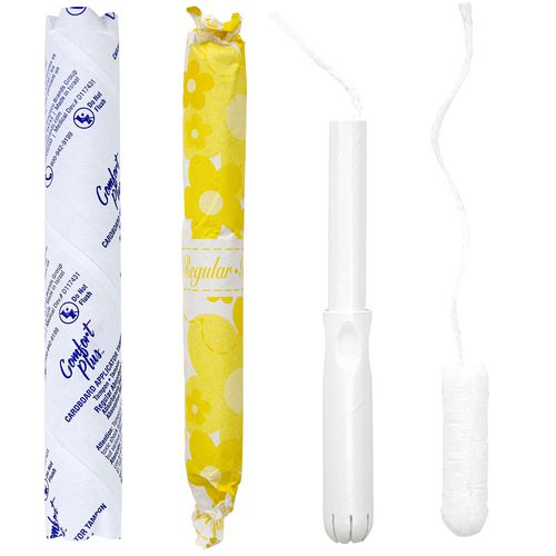 Picture of Comfort Plus Cardboard Applicator Tampon Vended Tube, Regular Absorbency, 200/Carton