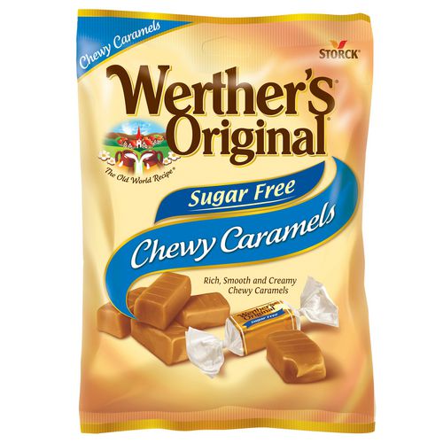 Picture of Chewy Caramels Sugar Free, 1.48 oz Bag, 24/Carton