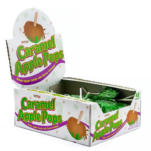 Picture of Caramel Apple Pops, 0.63 oz Individually Wrapped, 48/Box, 2 Boxes/Carton