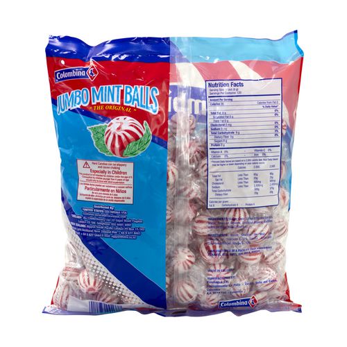 Picture of Jumbo Peppermint Balls, 0.32 oz Individually Wrapped, 120/Bag, 4 Bags/Carton