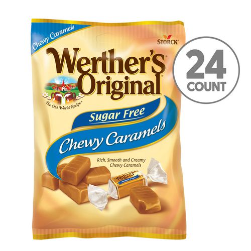 Picture of Chewy Caramels Sugar Free, 1.48 oz Bag, 24/Carton