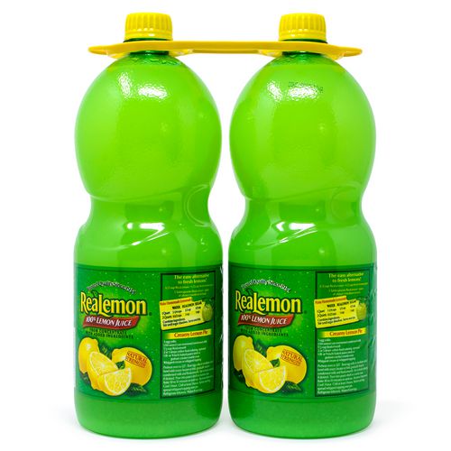 Picture of Lemon Juice from Concentrate, 48 oz Bottle, 2/Pack, 2 Packs/Carton