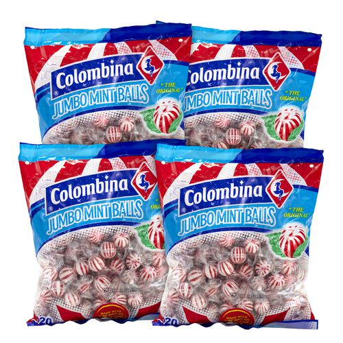 Picture of Jumbo Peppermint Balls, 0.32 oz Individually Wrapped, 120/Bag, 4 Bags/Carton