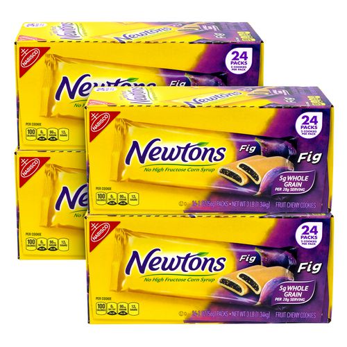 Picture of Fig Newtons, 2 oz Pack, 2 Cookies/Pack, 24 Packs/Box, 4 Boxes/Carton