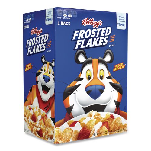 Picture of Frosted Flakes Breakfast Cereal, 2 Bags/61.9 oz Box, 2 Boxes/Carton