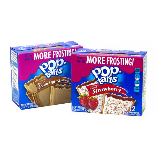 Picture of Pop Tarts, Brown Sugar Cinnamon/Strawberry, 2/Pouch, 24 Pouches Box, 2 Boxes/Carton