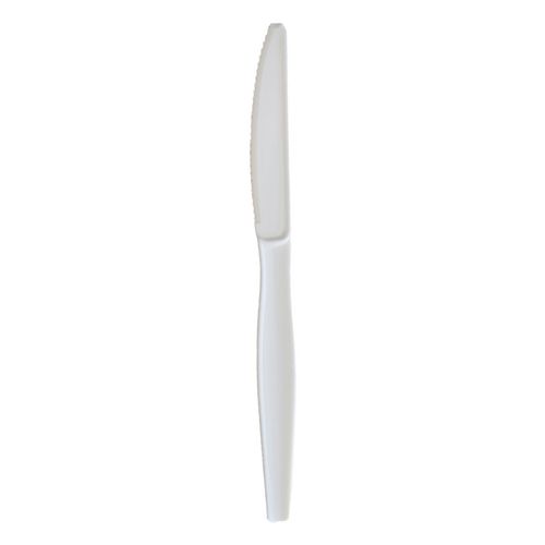 Picture of Heavyweight Wrapped Polystyrene Cutlery, Knife, White, 1,000/Carton