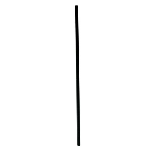 Picture of Wrapped Jumbo Straws, 10.25", Polypropylene, Black, 2,000/Carton