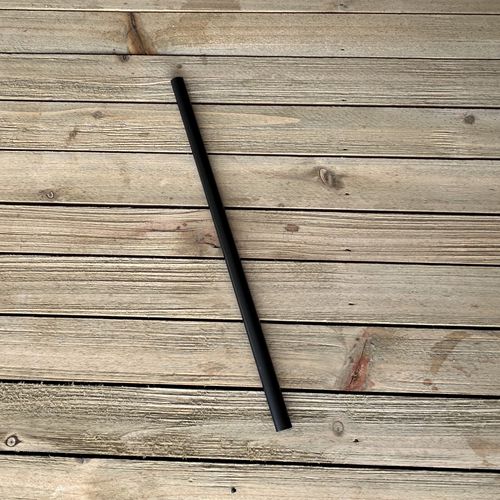 Picture of Jumbo Straws, 7.75", Polypropylene, Black, 12,500/Carton