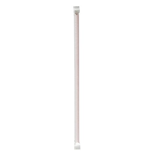 Picture of Wrapped Jumbo Straws, 10.25", Polypropylene, Red, 2,000/Carton