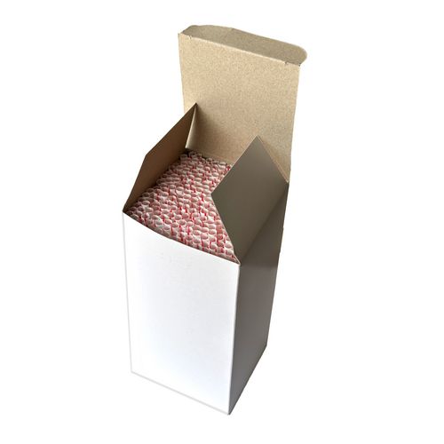 Picture of Jumbo Straws, 7.75", Polypropylene, Red/White Striped, 12,500/Carton