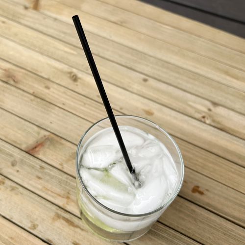 Picture of Cocktail Straws, 8", Polypropylene, Black, 5,000/Carton