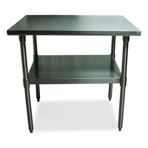 Picture of Stainless Steel Flat Top Work Tables, 36w x 30d x 36h, Silver, 2/Pallet