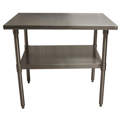 Picture of Stainless Steel Flat Top Work Tables, 48w x 30d x 36h, Silver, 2/Pallet