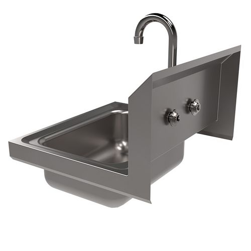 Picture of Stainless Steel Hand Sink with Faucet, 14" l x 10" w x 5" d