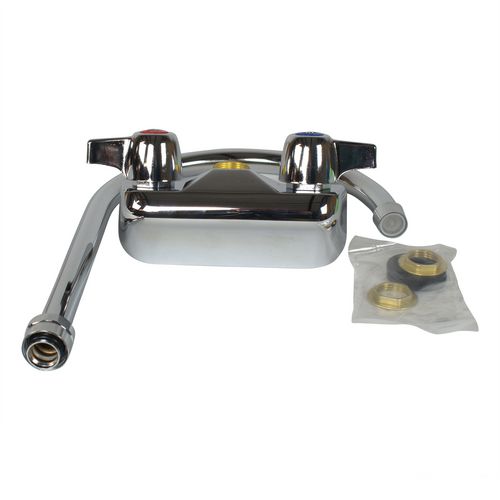 Picture of WorkForce Standard Duty Faucet, 12.38" Height/8" Reach, Chrome-Plated Brass