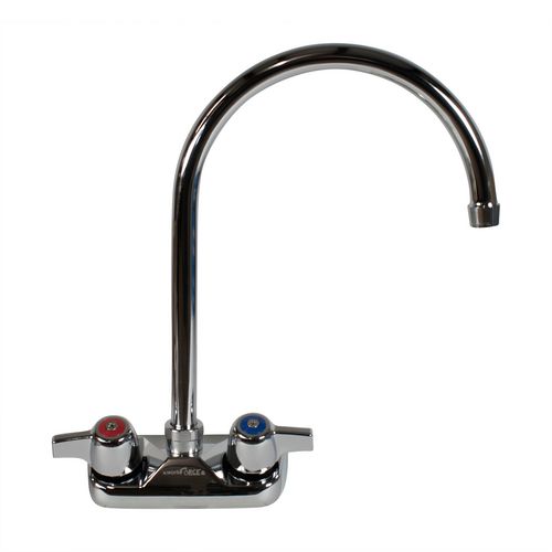 Picture of WorkForce Standard Duty Faucet, 12.38" Height/8" Reach, Chrome-Plated Brass