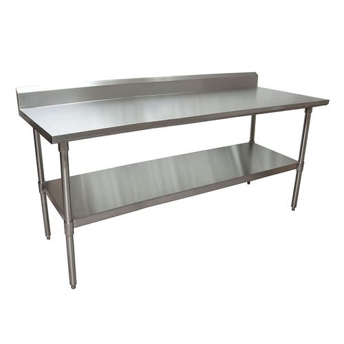 Picture of Stainless Steel 5" Riser Top Tables, 72w x 30d x 39.75h, Silver, 2/Pallet