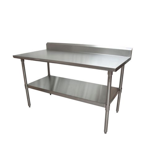 Picture of Stainless Steel 5" Riser Top Tables, 60w x 30d x 39.75h, Silver, 2/Pallet