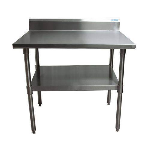 Picture of Stainless Steel 5" Riser Top Tables, 48w x 30d x 39.75h, Silver, 2/Pallet