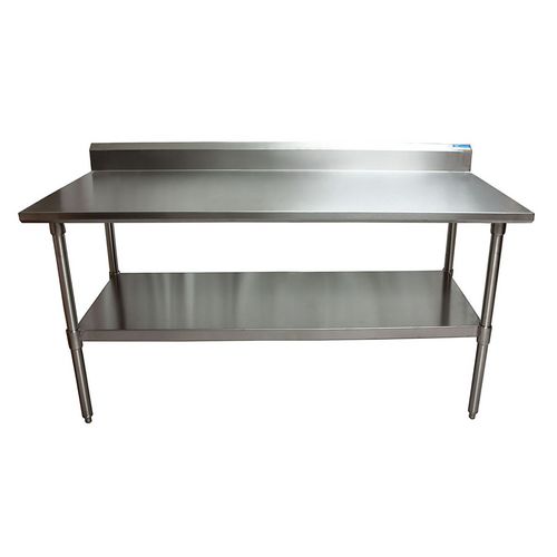 Picture of Stainless Steel 5" Riser Top Tables, 72w x 30d x 39.75h, Silver, 2/Pallet