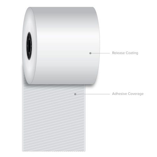 Picture of Sticky Media, 3.15" x 270 ft, White, 12 Rolls/Carton