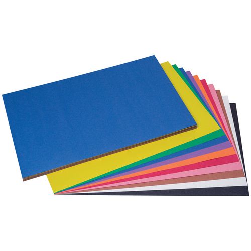 Picture of SunWorks Construction Paper, 50 lb Text Weight, 12 x 18, Assorted Colors, 50 Sheets/Pack, 25 Packs/Carton