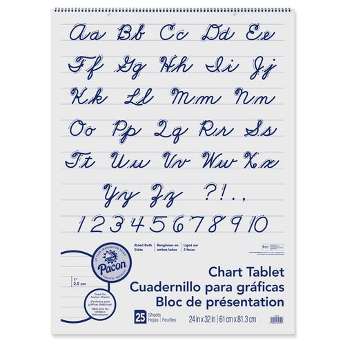 Picture of Chart Tablets, Presentation Format (1" Rule), 24 x 32, White, 25 Sheets, 12/Carton