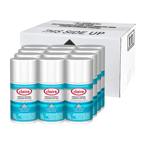 Picture of Metered Air Freshener, 7 oz Aerosol Spray, Tropic Breeze, 12/Carton