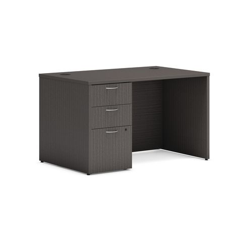 Picture of Mod Single Pedestal Desk Bundle, 48" x 30" x 29", Slate Teak