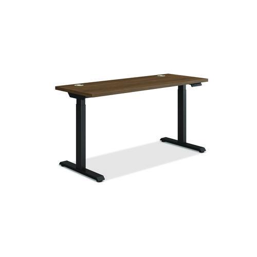 Picture of Coordinate Height Adjustable Desk Bundle 2-Stage, 58" x 22" x 27.75" to 47", Pinnacle\Black